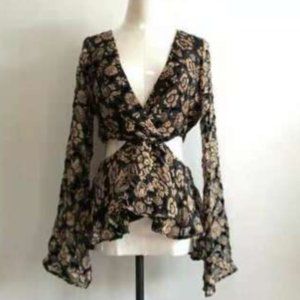 Lemons Flower Top Mini Dress Side